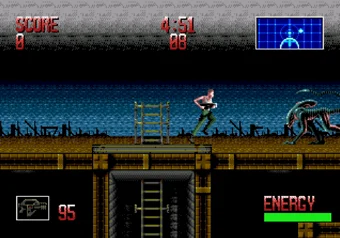 Stage 1 Alien 3 SEGA Genesis gameplay stage 1