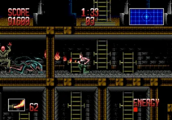 Stage 3 Alien 3 SEGA Genesis gameplay stage 3