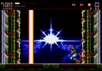 Alien Soldier — stage 17 gameplay on SEGA Genesis/Mega Drive