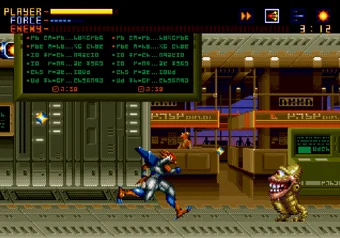 Alien Soldier — stage 5 gameplay on SEGA Genesis/Mega Drive