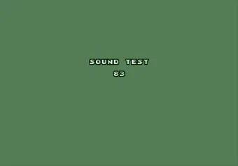 Sound Test screen in Altered Beast on SEGA Genesis/Mega Drive