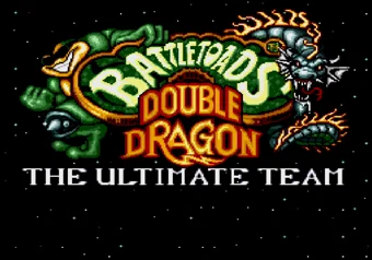 Title screen Battletoads & Double Dragon title screen on SEGA Genesis