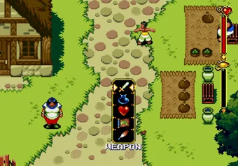 Menu Beyond Oasis — the in-game menu