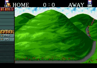 Main menu Cannon Fodder main menu screen on SEGA Genesis