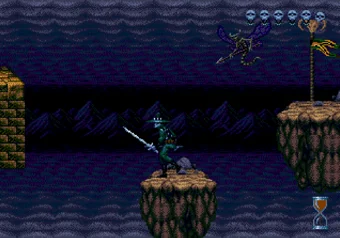 Air dimension Chakan: The Forever Man — Air dimension gameplay on SEGA Genesis/Mega Drive