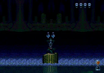 Water dimension Chakan: The Forever Man — Water dimension gameplay on SEGA Genesis/Mega Drive
