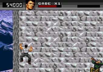 Cliffhanger — climbing section gameplay on SEGA Genesis/Mega Drive