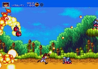 Gunstar Heroes game Gunstar Heroes screenshot