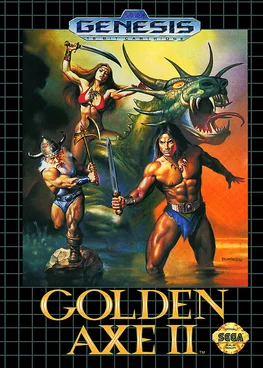 Golden Axe 2 SEGA game poster