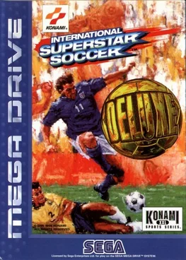 International Superstar Soccer Deluxe SEGA game poster