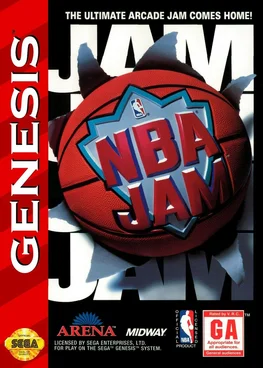 NBA Jam SEGA game poster