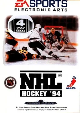 NHL Hockey 94 SEGA game poster