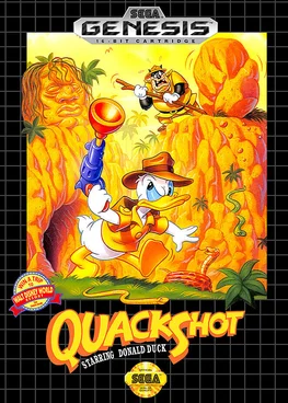 QuackShot Starring Donald Duck SEGA game poster