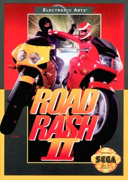 Road Rash 2 SEGA game poster