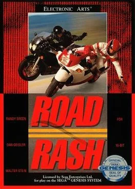 Road Rash SEGA game poster