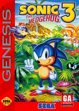 Sonic The Hedgehog 3 SEGA game poster