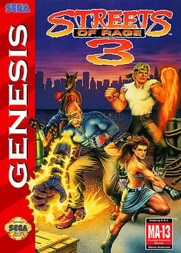 Streets of Rage 3 SEGA game poster