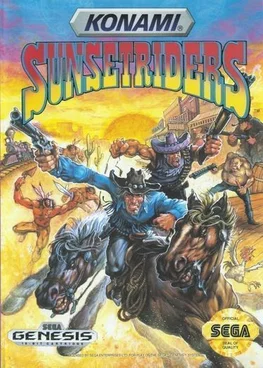 Sunset Riders SEGA game poster