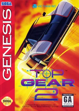 Top Gear 2 SEGA game poster