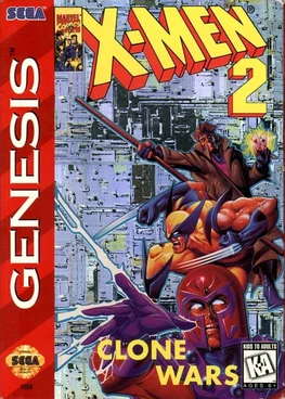 X-Men 2: Clone Wars SEGA game poster