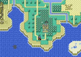 World Map World map view in Crusader of Centy on SEGA Genesis/Mega Drive