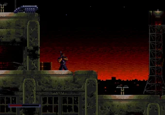 Shotgun cheat activated in Demolition Man on SEGA Genesis/Mega Drive