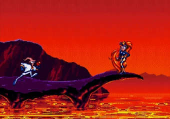 Earthworm Jim - Ending screen Final scene from Earthworm Jim