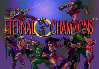 Eternal Champions title screen on SEGA Genesis/Mega Drive