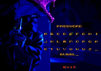 Flashback: The Quest for Identity — password entry screen