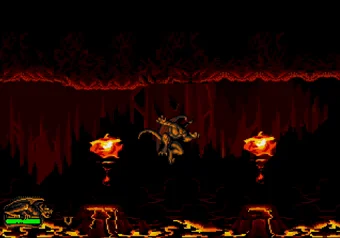 How the Flying Cheat Works Flying cheat active in Gargoyles SEGA Genesis/Mega Drive