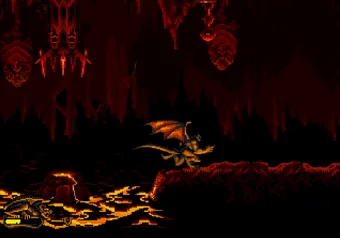 Level Skip Cheat in Action Game paused screen in Gargoyles on SEGA Genesis/Mega Drive