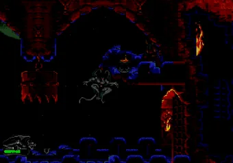 Level Skip Cheat in Action Game paused screen in Gargoyles on SEGA Genesis/Mega Drive