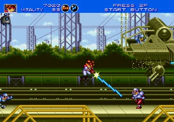 Stage 4 Gameplay Gunstar Heroes gameplay on stage 4 for SEGA Genesis/Mega Drive