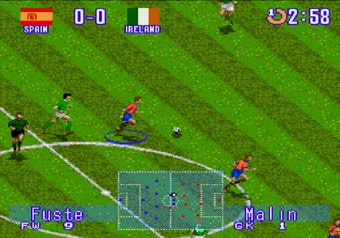 International Superstar Soccer Deluxe gameplay on SEGA Genesis