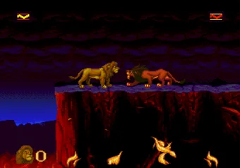 Simba Performs Special Move and Defeats Scar - Final Battle Simba fighting Scar on Pride Rock in the final battle of The Lion King