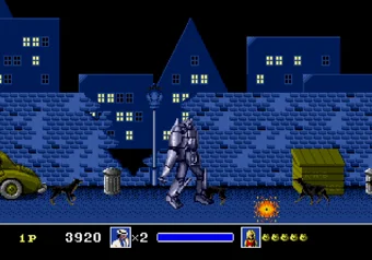 Robot transformation Michael Jackson's Moonwalker — giant robot transformation gameplay on SEGA Genesis