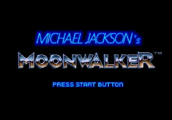 Title screen Michael Jackson's Moonwalker title screen on SEGA Genesis