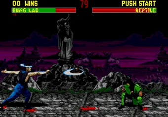 Kung Lao special moves Kung Lao performing his Hat Throw move in Mortal Kombat 2 on SEGA Genesis