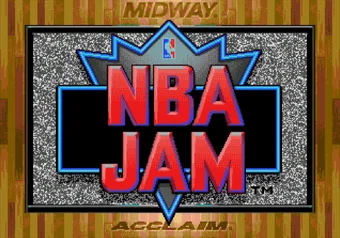 NBA Jam title screen on SEGA Genesis/Mega Drive