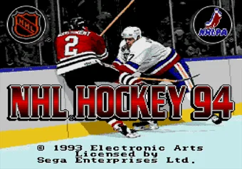 Title Screen NHL Hockey 94 title screen on SEGA Genesis/Mega Drive