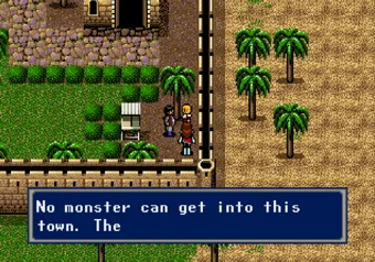 Phantasy Star IV — story dialogue scene on SEGA Genesis/Mega Drive