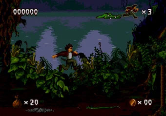 Super speed cheat in Pitfall: The Mayan Adventure on SEGA Genesis/Mega Drive