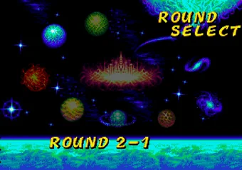 Level Select Ristar — level select screen