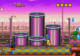 Planet Sonata Ristar — Planet Sonata level gameplay on SEGA Genesis/Mega Drive