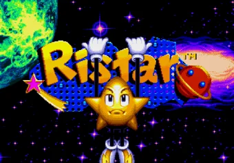Title Screen Ristar title screen on SEGA Genesis/Mega Drive
