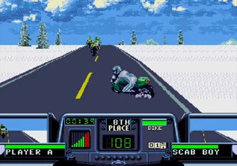 Germany race in Road Rash 3 on SEGA Genesis/Mega Drive
