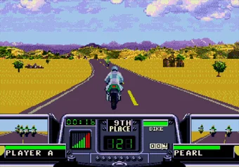 Italy race in Road Rash 3 on SEGA Genesis/Mega Drive