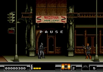 Batman game paused on SEGA