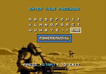 Entering password for House Ordos in Dune 2: Battle for Arrakis on SEGA Genesis/Mega Drive