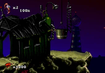 Map View Mode in Earthworm Jim 2